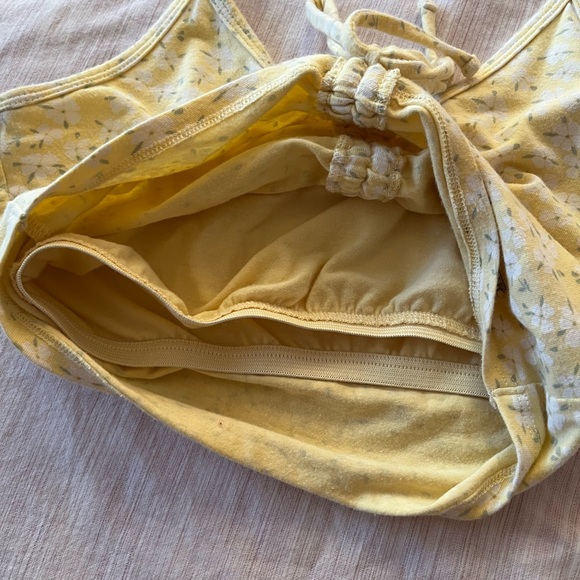 Yellow Floral Halter Tank - Picture 3 of 5